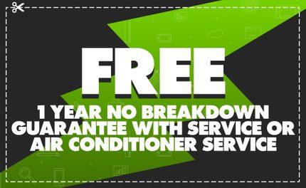 Free 1 Year No Breakdown Guarantee
