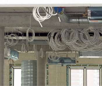 construction site cabling and wiring 