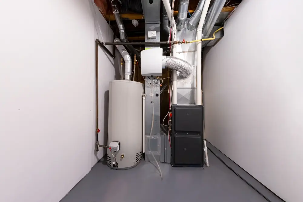 A home high efficiency furnace. Furnace Dual Stage Electronically Commutated Motors.